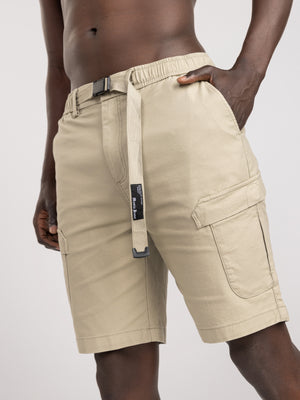CARGO WOVEN BERMUDA Khaki / 48