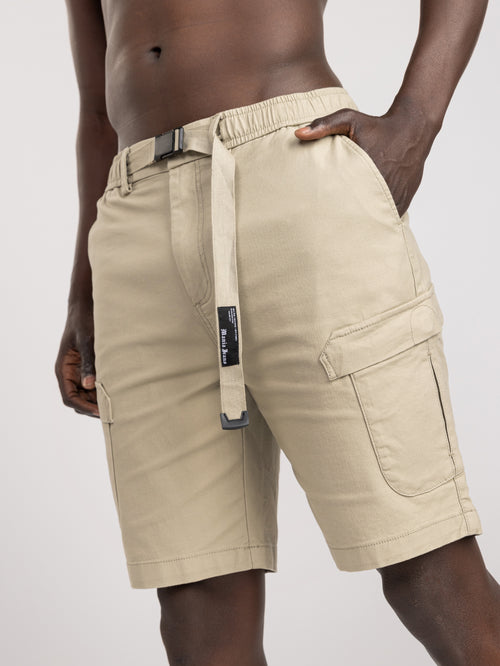 CARGO WOVEN BERMUDA Khaki / 48