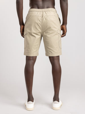 CARGO WOVEN BERMUDA Khaki / 48