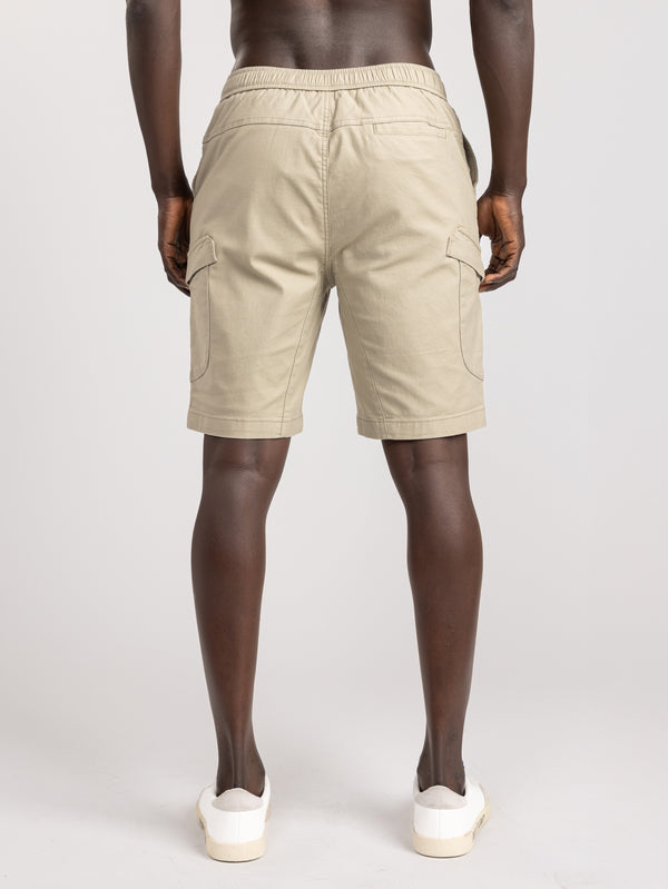 CARGO WOVEN BERMUDA Khaki / 48