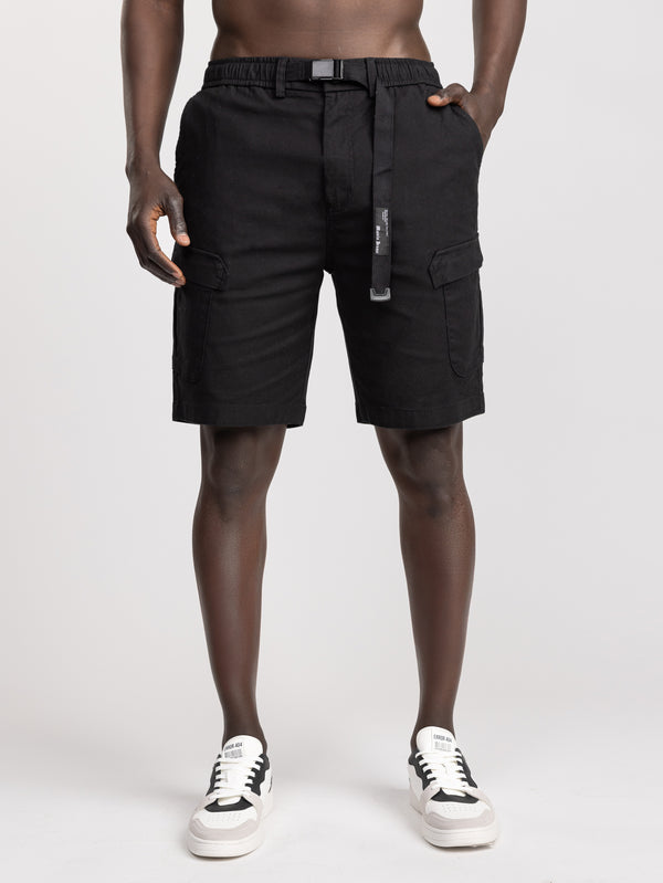 CARGO WOVEN BERMUDA Black / 48