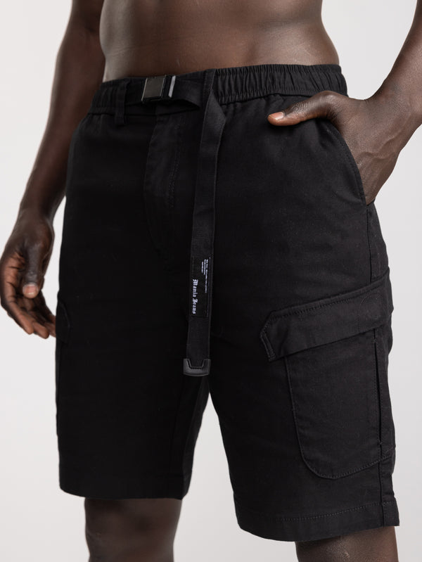 CARGO WOVEN BERMUDA Black / 48