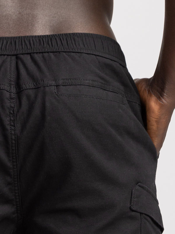 CARGO WOVEN BERMUDA Black / 48