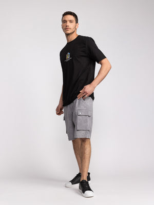 CARGO WOVEN BERMUDA Gray / 48