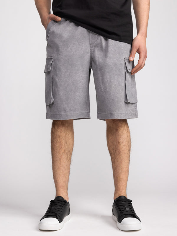 CARGO WOVEN BERMUDA Gray / 48