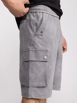 CARGO WOVEN BERMUDA Gray / 48
