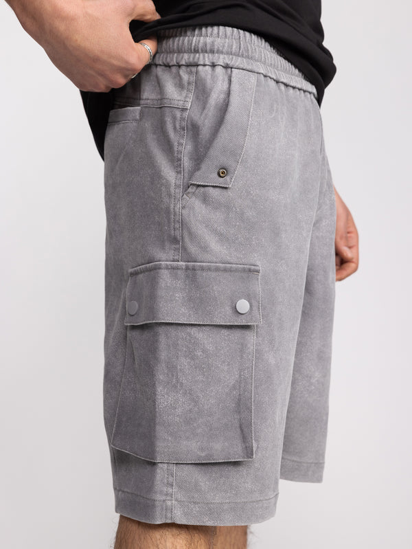 CARGO WOVEN BERMUDA Gray / 48