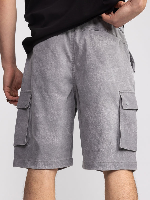 CARGO WOVEN BERMUDA Gray / 48