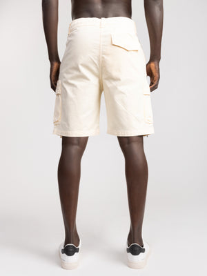 CARGO WOVEN BERMUDA Cream / 48