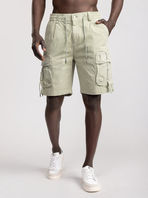 CARGO WOVEN BERMUDA Khaki / 48