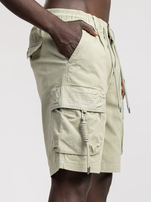 CARGO WOVEN BERMUDA Khaki / 48