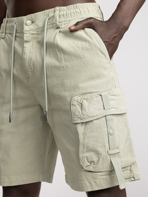 CARGO WOVEN BERMUDA Khaki / 48