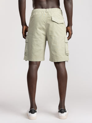 CARGO WOVEN BERMUDA Khaki / 48