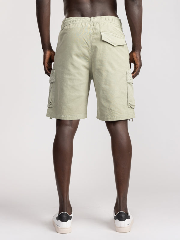 CARGO WOVEN BERMUDA Khaki / 48