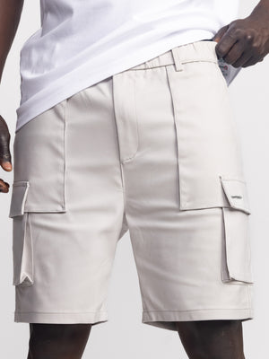 CARGO WOVEN BERMUDA Light Gray / 48