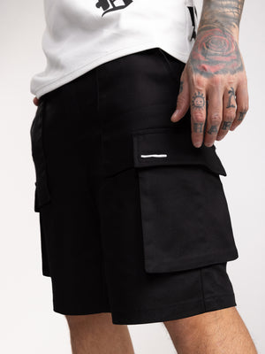 CARGO WOVEN BERMUDA Black / 48