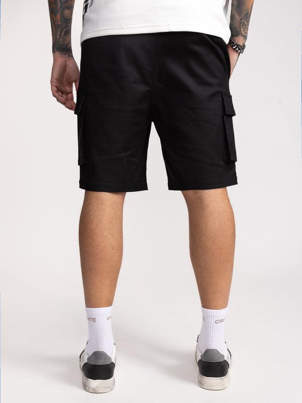 CARGO WOVEN BERMUDA Black / 48