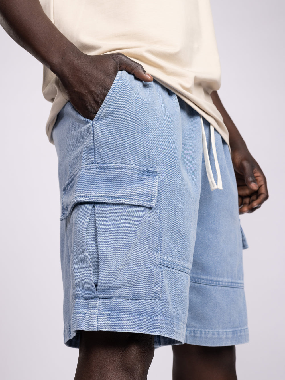 CARGO WOVEN BERMUDA Stone / 48