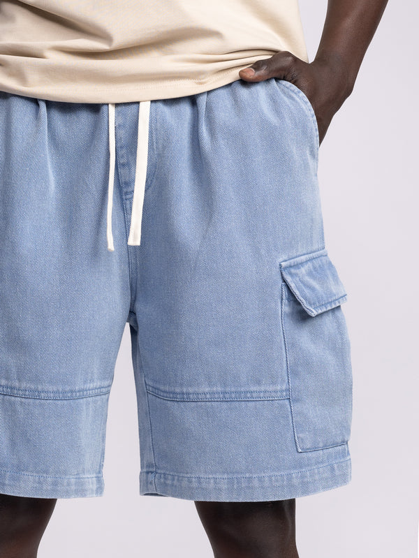 CARGO WOVEN BERMUDA Denim / 48