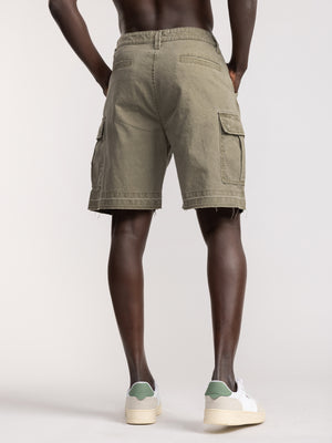 CARGO WOVEN BERMUDA Khaki / 48