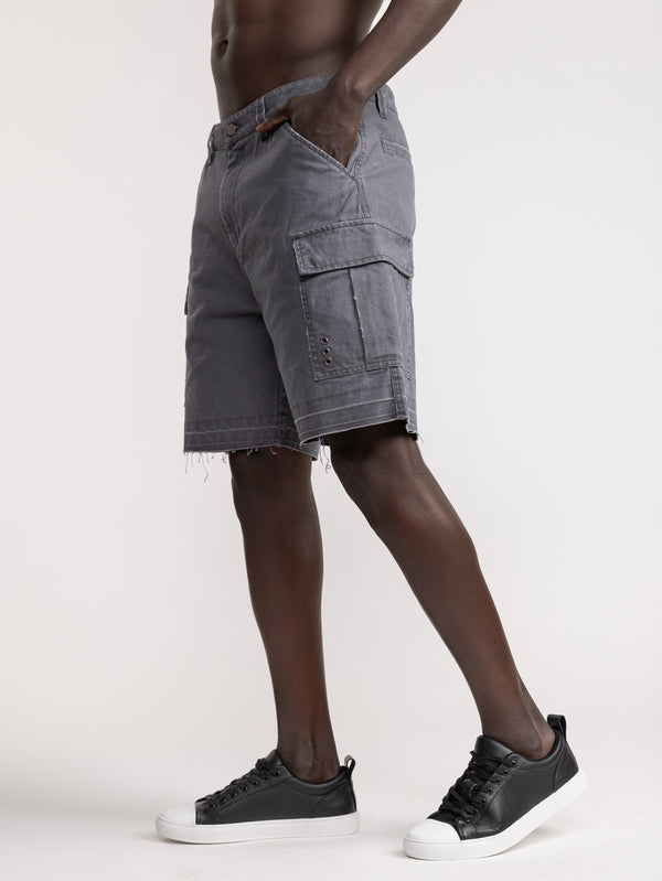 CARGO WOVEN BERMUDA Gray / 48