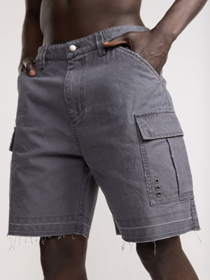 CARGO WOVEN BERMUDA Gray / 48