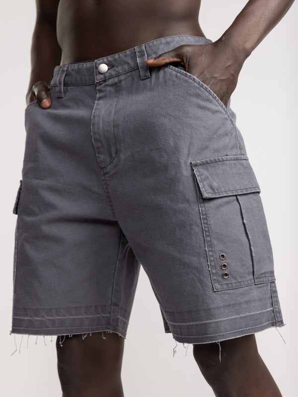 CARGO WOVEN BERMUDA Gray / 48