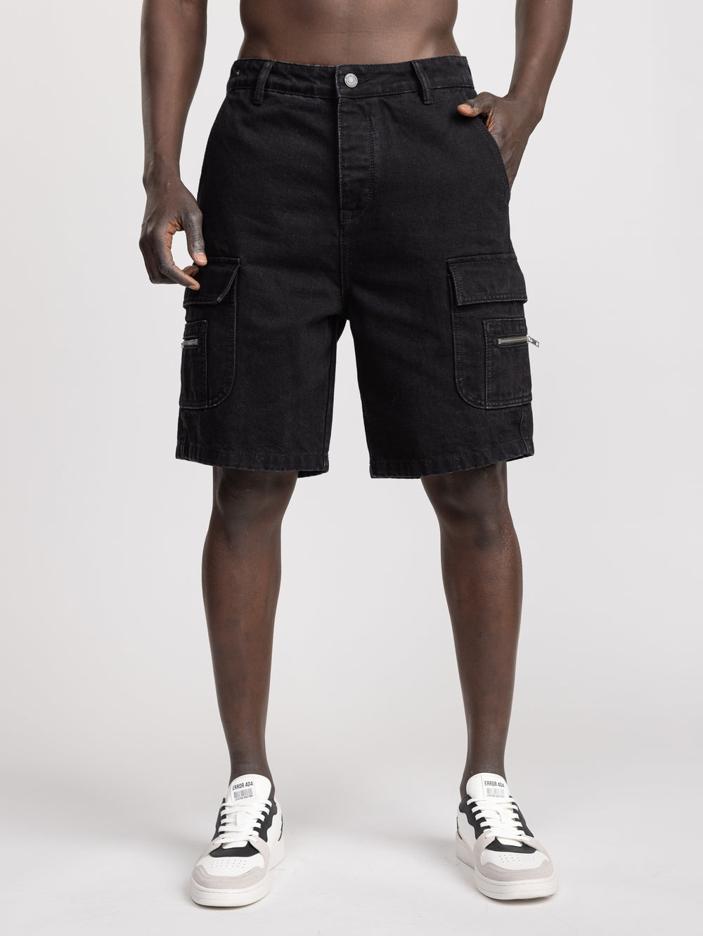 JEANS BERMUDA Black / 48