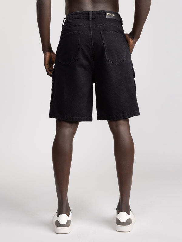 JEANS BERMUDA Black / 48