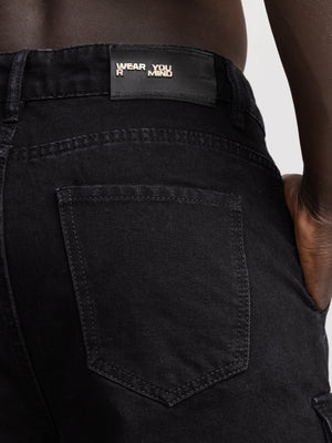 JEANS BERMUDA Black / 48