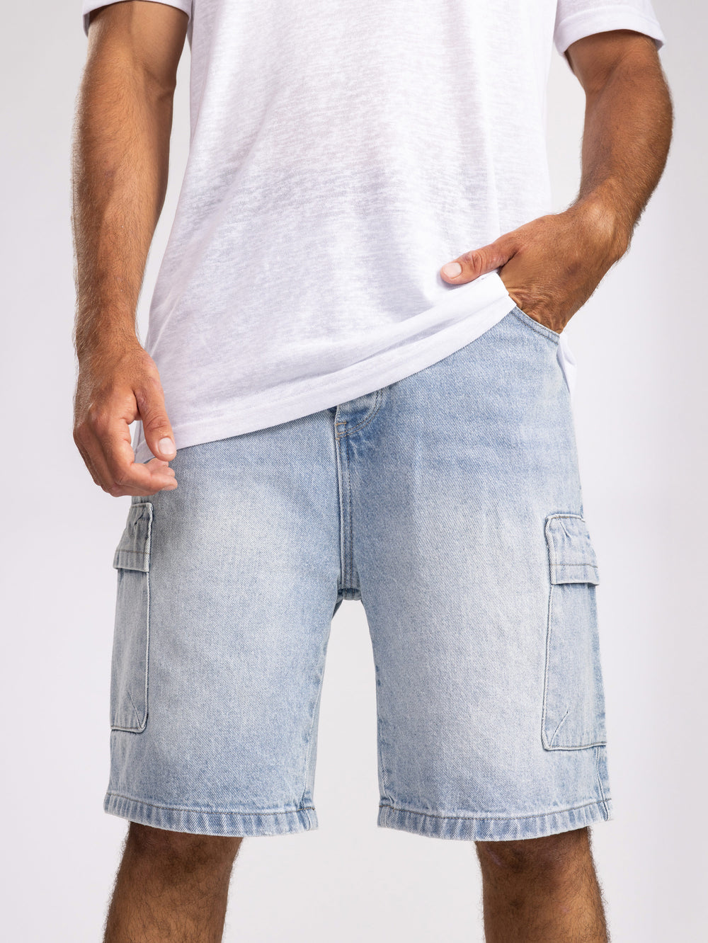 JEANS BERMUDA Blue / 46