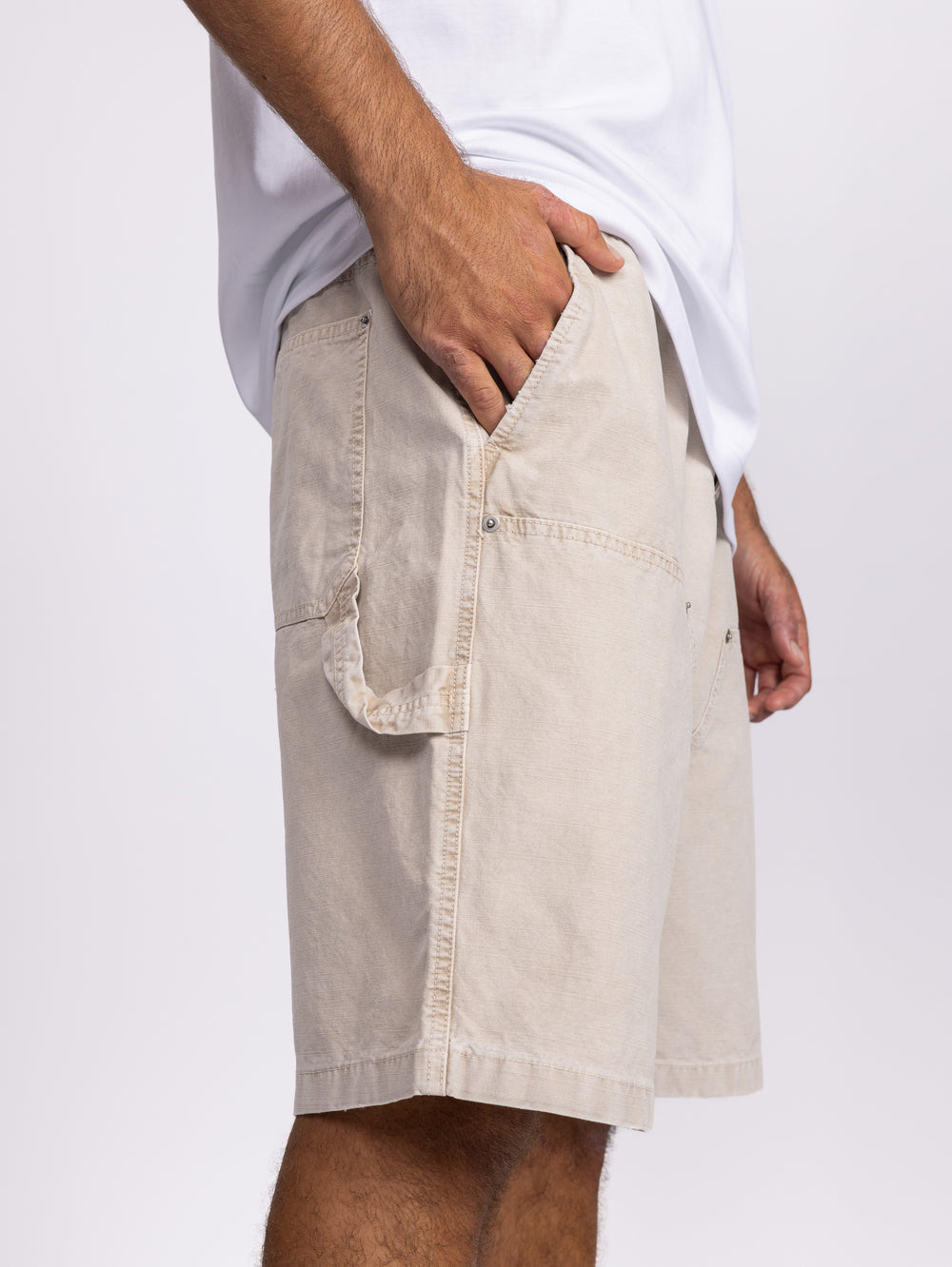 CARGO WOVEN BERMUDA Stone / 48