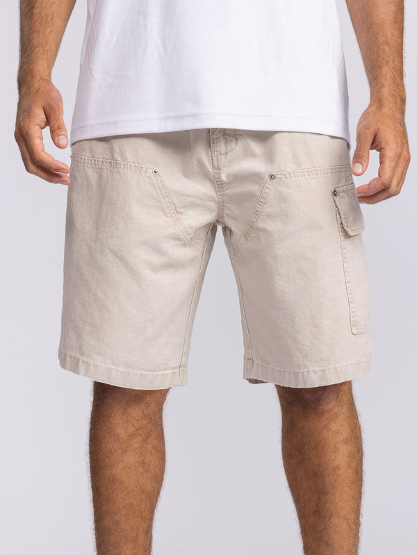 CARGO WOVEN BERMUDA Stone / 48