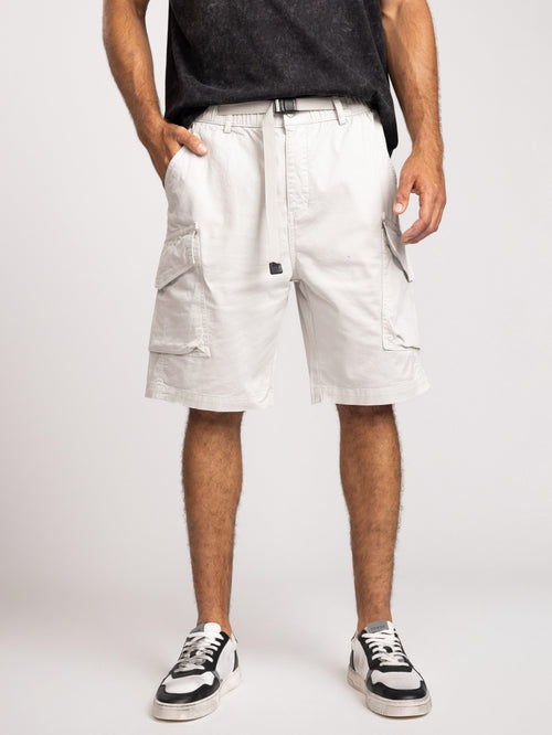 CARGO WOVEN BERMUDA Light Gray / 48