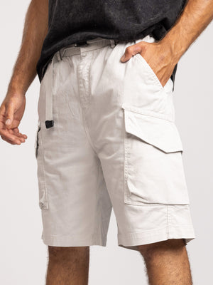 CARGO WOVEN BERMUDA Light Gray / 48