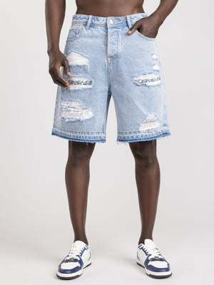 JEANS BERMUDA Light Blue / 48