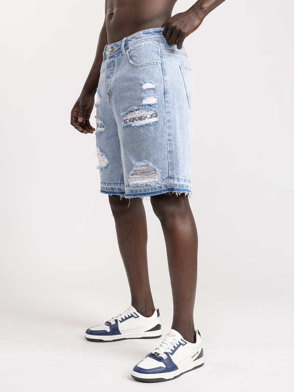 JEANS BERMUDA Light Blue / 48