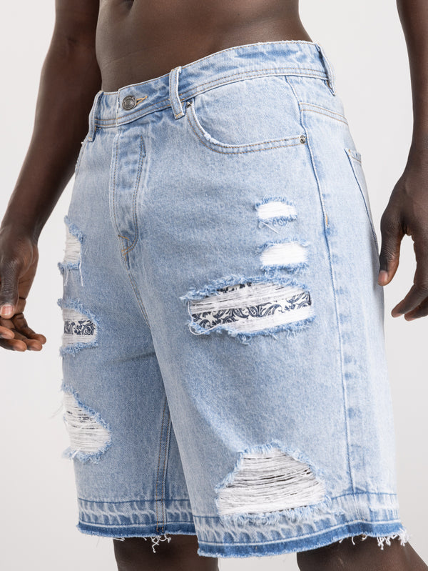 JEANS BERMUDA Light Blue / 48