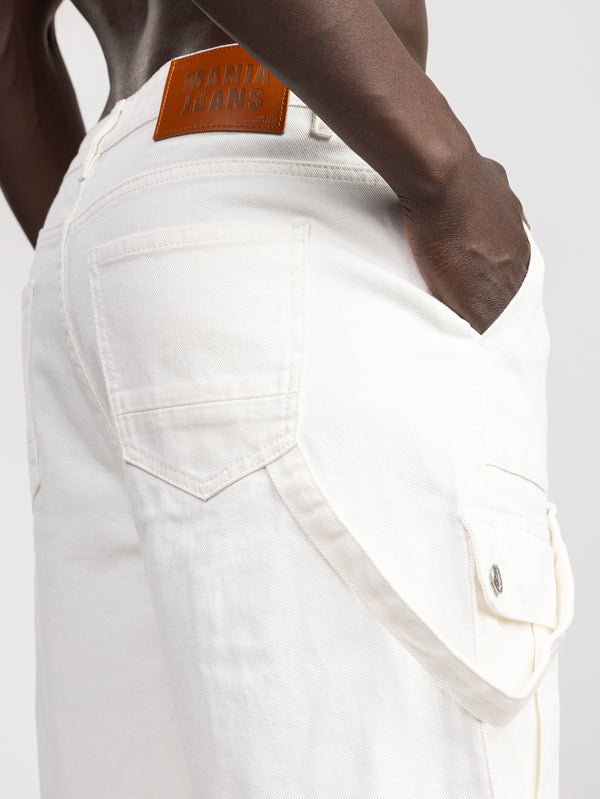 JEANS BERMUDA White / 48