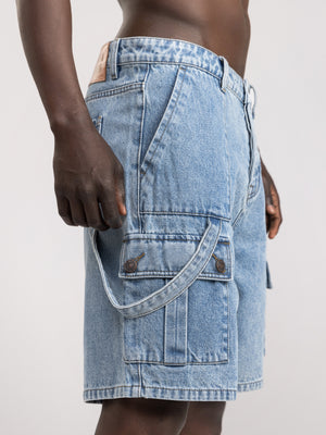 JEANS BERMUDA Blue / 48