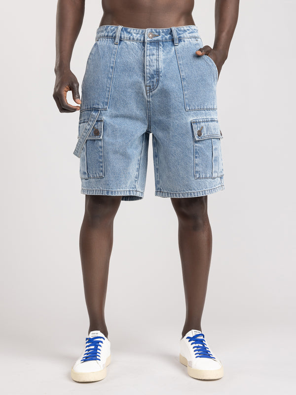JEANS BERMUDA Blue / 48
