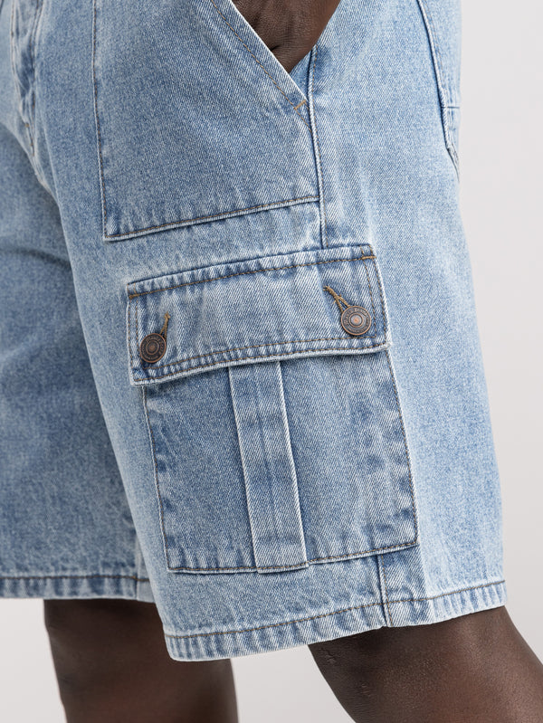 JEANS BERMUDA Blue / 48