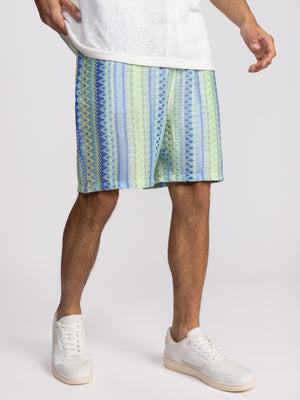 WOVEN BERMUDA Turquoise / XS