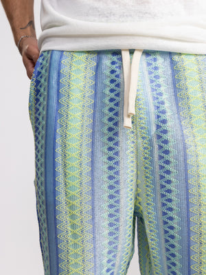 WOVEN BERMUDA Turquoise / XS