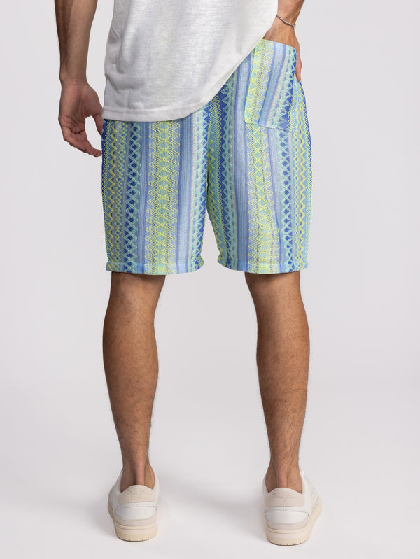 WOVEN BERMUDA Turquoise / XS