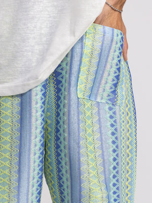 WOVEN BERMUDA Turquoise / XS