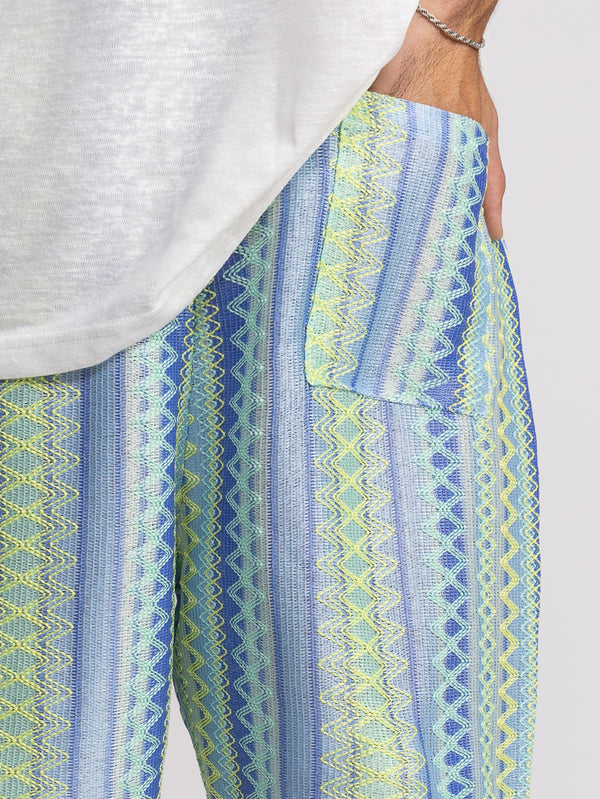 WOVEN BERMUDA Turquoise / XS