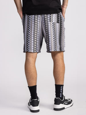 WOVEN BERMUDA Black / White / XS