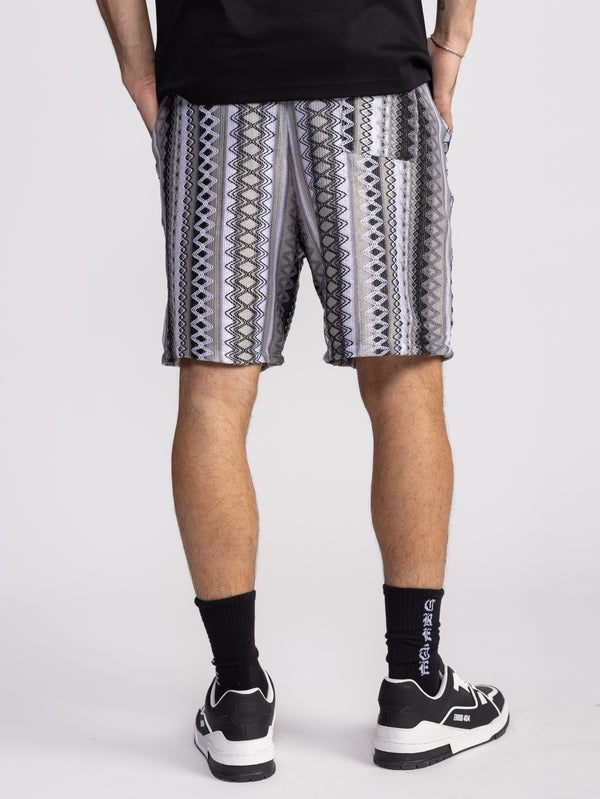 WOVEN BERMUDA Black / White / XS