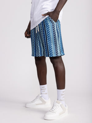WOVEN BERMUDA Blue / XS